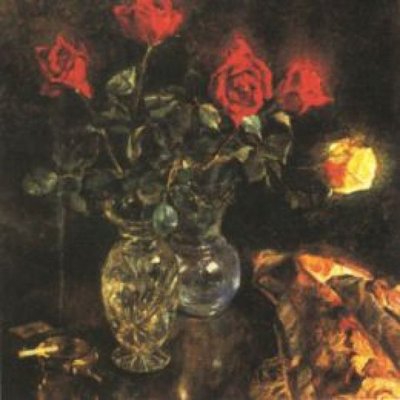 To vaser med roser av Ivan Vavpotic